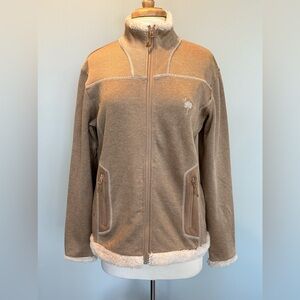 Renegade Club zip up Jacket with Sherpa collar and sleeves Size Medium
